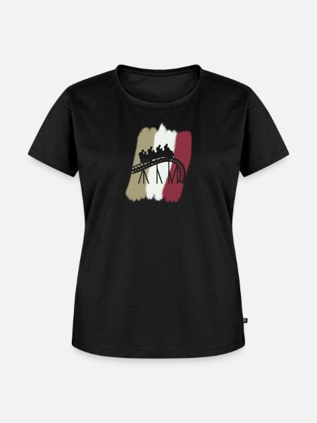 Rummel Riesenrad - Frauen Premium Bio T-Shirt - Schwarz