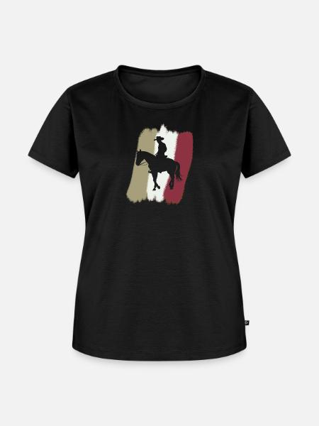 Cowboy Sheriff - Frauen Premium Bio T-Shirt - Schwarz