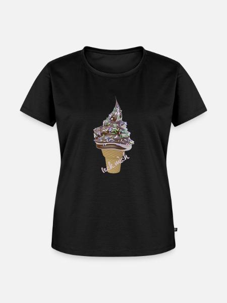 leck mich - Frauen Premium Bio T-Shirt - Schwarz