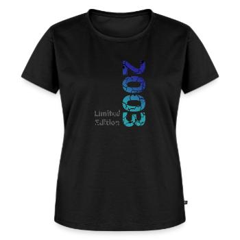 2003 Édition Limitée - T-shirt Premium bio Femme - noir - Devant - Selfina (174cm)