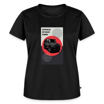 Tout-terrain // Fun // Véhicule tout-terrain - T-shirt Premium bio Femme - noir - Devant - Selfina (174cm)