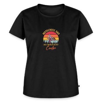 Motocross Enduro Vintage Dirt Bike Sprüche - Frauen Premium Bio T-Shirt - Schwarz - Vorne - Selfina (174cm)