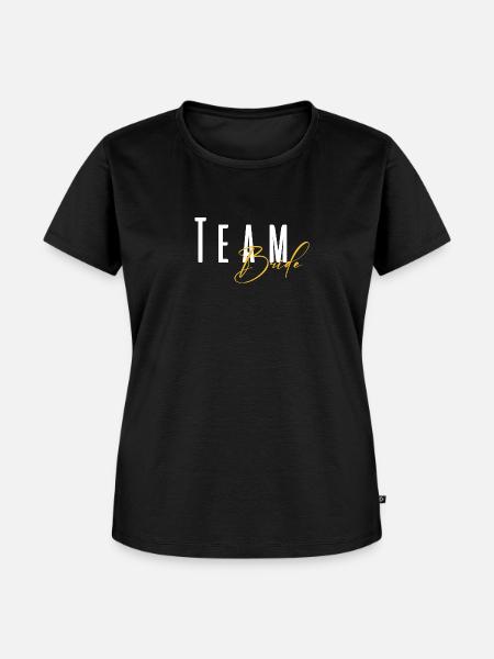 Team Bride - Frauen Premium Bio T-Shirt - Schwarz