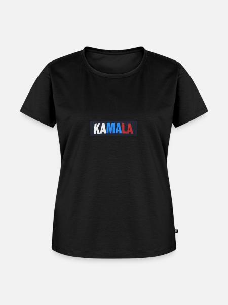 KAMALA USA - Frauen Premium Bio T-Shirt - Schwarz