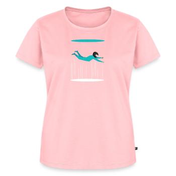Indoor Skydiving - Wind Tunnel - T-shirt Premium bio Femme - rose - Devant - AI Model Female 172 dark (172cm)