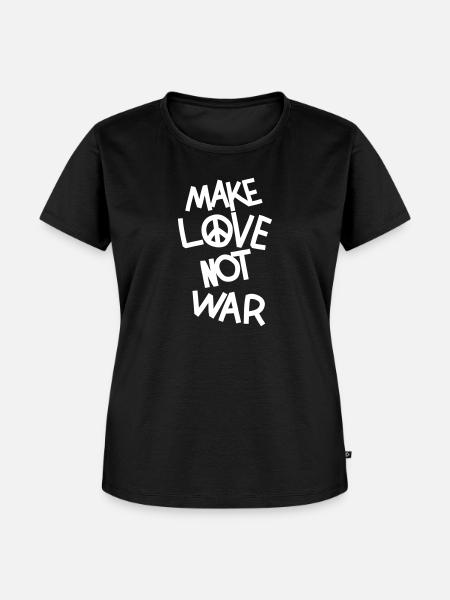 Make love not war - Frauen Premium Bio T-Shirt - 