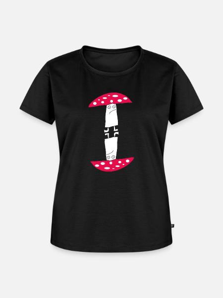 Pilzmenschen - Frauen Premium Bio T-Shirt - Schwarz