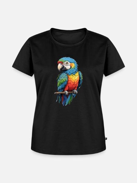 Bunte Ara-Mode: Exotisch Chic - Frauen Premium Bio T-Shirt - Schwarz