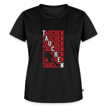 Lustiges Taucher Tauchen Shirt Tauchen - Frauen Premium Bio T-Shirt - Schwarz - Vorne - Selfina (174cm)