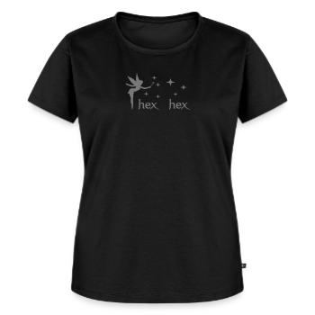 hex hex elfe - Frauen Premium Bio T-Shirt - Schwarz - Vorne - Selfina (174cm)