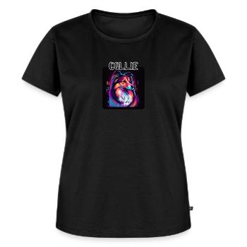 Graffiti Style - Cooler Collie 5 - Women's Premium Organic T-shirt - black - Front - Selfina (174cm)