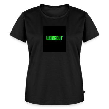 Workout - Women's Premium Organic T-shirt - black - Front - Selfina (174cm)