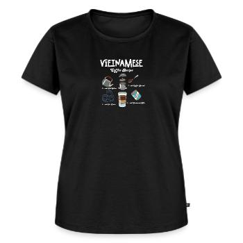 Vietnam Viet Kaffee Ca Phe Vietnamese I Geschenk - Frauen Premium Bio T-Shirt - Schwarz - Vorne - Selfina (174cm)