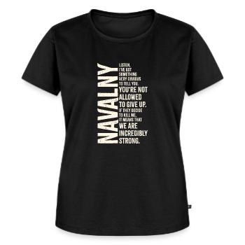 Navalny We Are Incredible Strong - Frauen Premium Bio T-Shirt - Schwarz - Vorne - Selfina (174cm)
