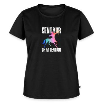 Centaur of Attention | Greek Mythology - Frauen Premium Bio T-Shirt - Schwarz - Vorne - Selfina (174cm)