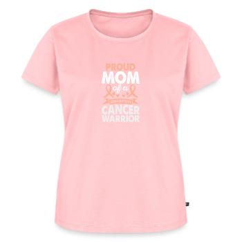 Mom of Endometrial Cancer Warrior Consciousness - Women's Premium Organic T-shirt - rose - Front - AI Model Female 172 dark (172cm)