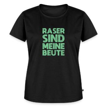 Raser Sind Meine Beute - Frauen Premium Bio T-Shirt - Schwarz - Vorne - Selfina (174cm)