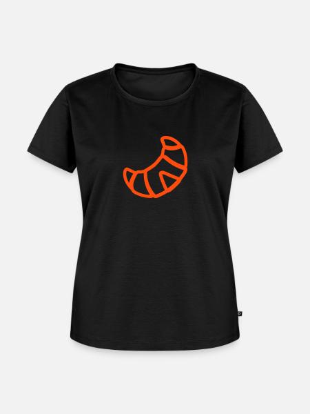 Croissant - Frauen Premium Bio T-Shirt - Schwarz