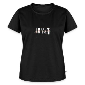 Hairdresser – Hair Cutting Specialist Haircutting - Women's Premium Organic T-shirt - black - Front - Selfina (174cm)