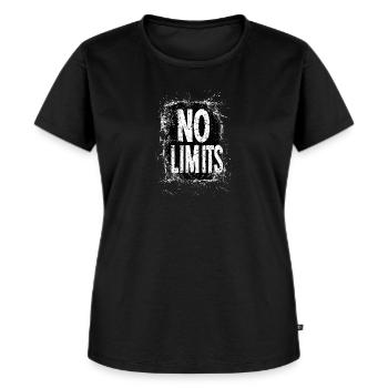 No Limits BW - Frauen Premium Bio T-Shirt - Schwarz - Vorne - Selfina (174cm)