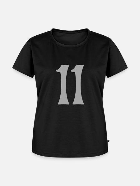 11 - Frauen Premium Bio T-Shirt - Schwarz