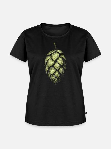 Hopfen - Frauen Premium Bio T-Shirt - Schwarz