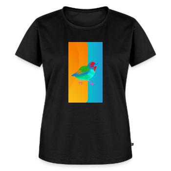 VOGEL - Frauen Premium Bio T-Shirt - Schwarz - Vorne - Selfina (174cm)