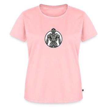 Roboter - Frauen Premium Bio T-Shirt - Rosa - Vorne - AI Model Female 172 dark (172cm)