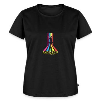 Und 5,6,7,8 Für Tänzer Ballett Tanzen - Frauen Premium Bio T-Shirt - Schwarz - Vorne - Selfina (174cm)