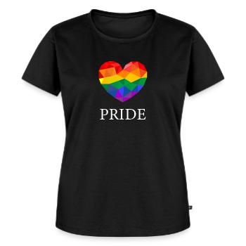 Gay Pride - T-shirt Premium bio Femme - noir - Devant - Selfina (174cm)