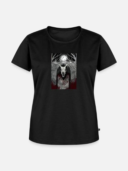 Kult des Waldes - Frauen Premium Bio T-Shirt - Schwarz