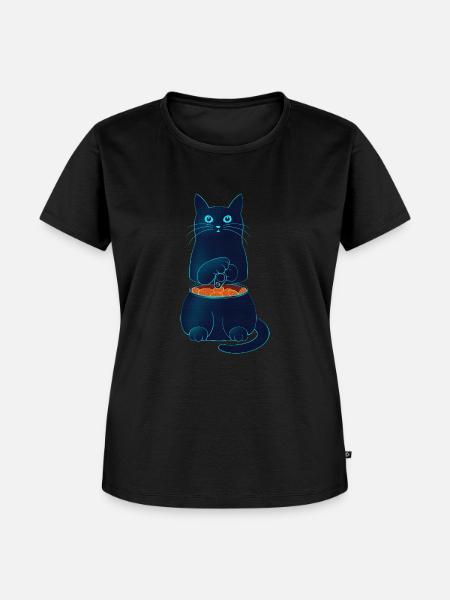 KATZENFUTTER - Frauen Premium Bio T-Shirt - Schwarz
