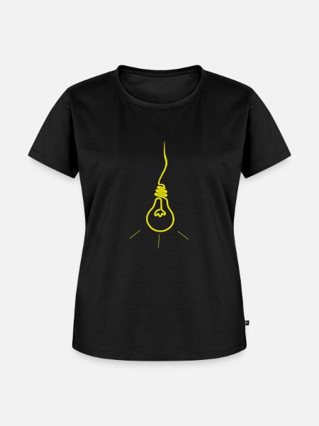 LAMP - Frauen Premium Bio T-Shirt - Schwarz