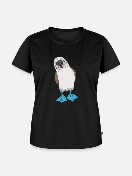 Blaufußtölpel Blue-footed Booby Seevogel - Frauen Premium Bio T-Shirt - Schwarz