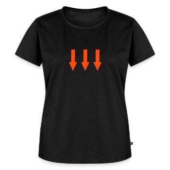 Pfeile - Frauen Premium Bio T-Shirt - Schwarz - Vorne - Selfina (174cm)