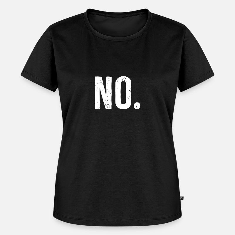 Nej - Premium økologisk T-shirt til kvinder - sort