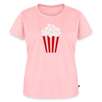 Popcorn Cube / Couleur personnalisable / 2c - T-shirt Premium bio Femme - rose - Devant - AI Model Female 172 dark (172cm)