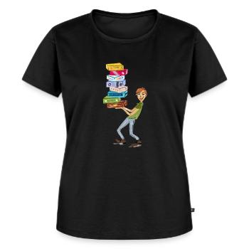 Brettspiel Fan - Frauen Premium Bio T-Shirt - Schwarz - Vorne - Selfina (174cm)