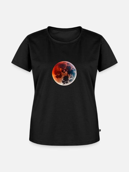 Mondfinsternis00 - Frauen Premium Bio T-Shirt - Schwarz