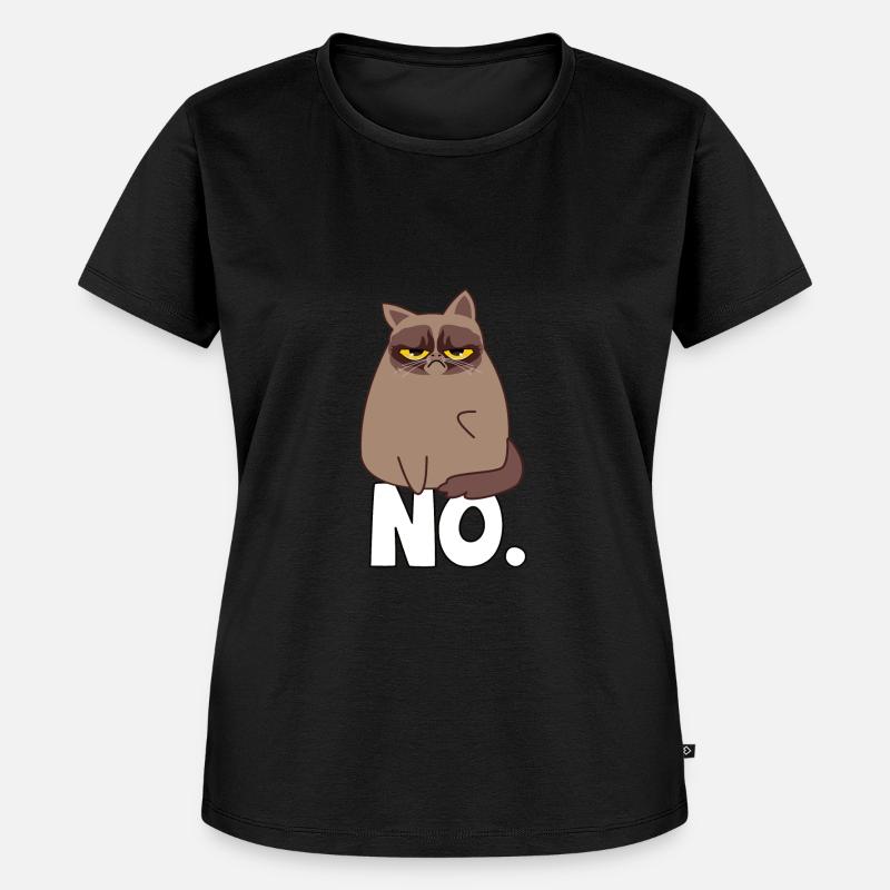 Grumpy Cat - Premium økologisk T-shirt til kvinder - sort