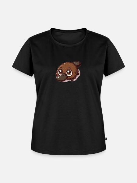 Schnabeltier - Frauen Premium Bio T-Shirt - Schwarz