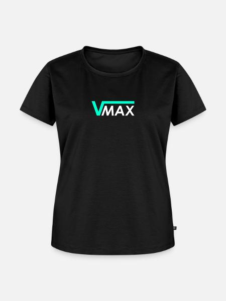 Maximale Geschwindigkeit v_max türkis - Frauen Premium Bio T-Shirt - Schwarz