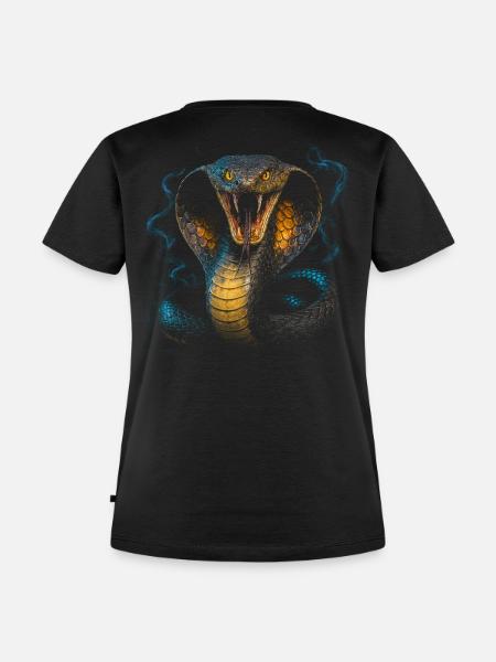 King Kobra - Frauen Premium Bio T-Shirt - Schwarz