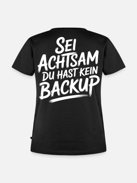 Achtsamkeit - Frauen Premium Bio T-Shirt - Schwarz