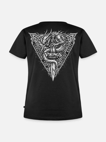 Nidhöggr - Frauen Premium Bio T-Shirt - Schwarz