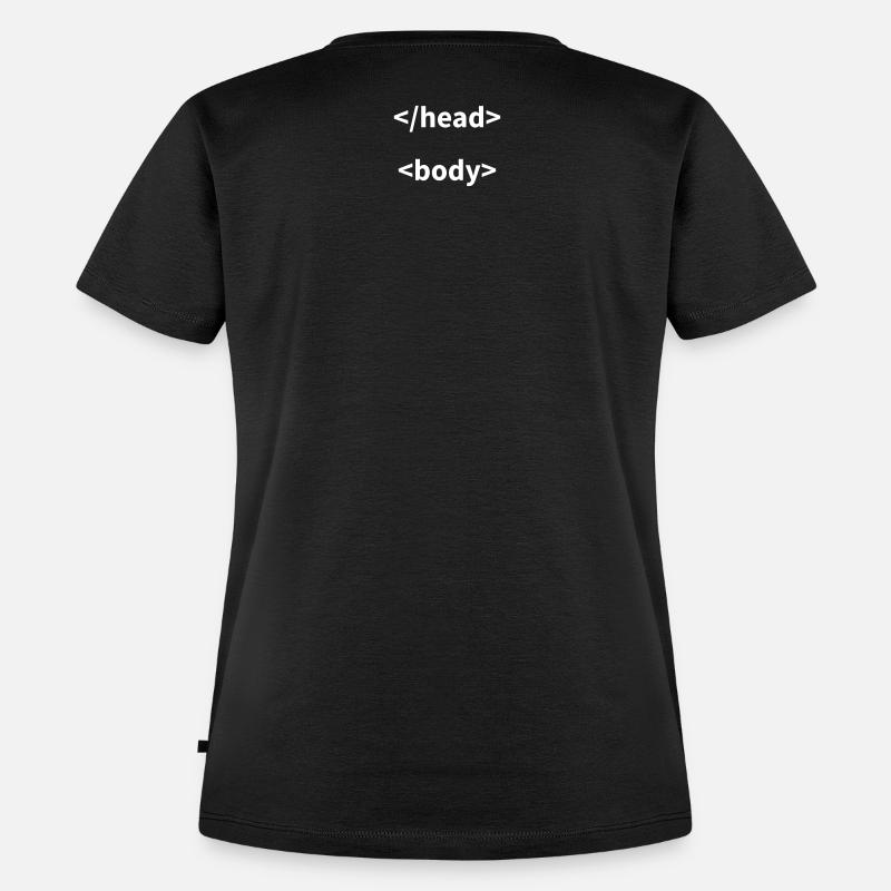 t shirt nerd code - Women's Premium Organic T-shirt - black