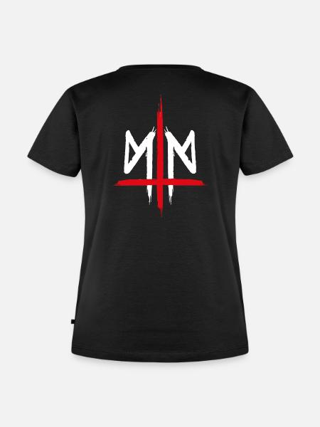 Logo DMNT - Frauen Premium Bio T-Shirt - Schwarz