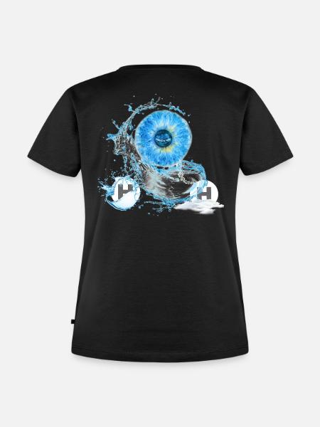 AQUA - Frauen Premium Bio T-Shirt - Schwarz