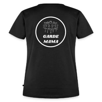 Gardetanz Garde MAMA - Frauen Premium Bio T-Shirt - Schwarz - Hinten - Selfina (174cm)