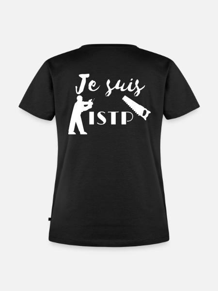 ISTP Persönlichkeit - Frauen Premium Bio T-Shirt - Schwarz